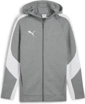 Produktbild von Puma Teamevostripe Kapuzenjacke Herren - Grau