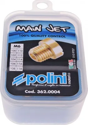 Immagine prodotto di Set di ugelli principali Polini da 6 mm, compatibile con Yamaha Aerox 50 Cat dal 2003