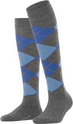 Obrázek produktu pro Dámské podkolenky Burlington MARYLEBONE - panenská vlna, diamanty, One Size Grey 36-41