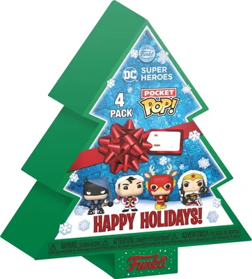 Produktbild von DC Comics Holiday 2022 Pocket POP! Vinyl Minifiguren Tree Holiday Box 4 cm Special Edition -