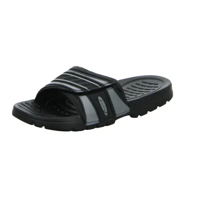Produktbild von Sneakers Herren-Badepantolette Schwarz-Silber, Farbe:schwarz, EU Größe:45