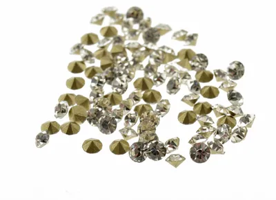 Produktbild von Vintageparts Strasssteine Glas silber 2,5mm Chatons 50 Stück