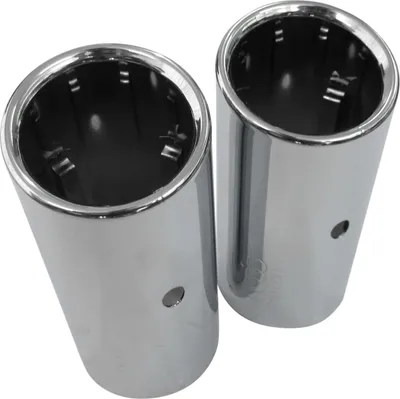 Produktbild von 2x Premium Edelstahl Endrohre Auspuff Original Qualität 66-72mm viele Fahrzeuge