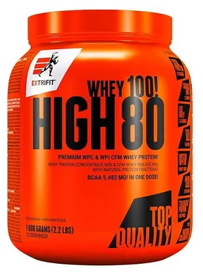 Obrázek produktu pro Extrifit High Whey 80, 1000 g, banánová příchuť