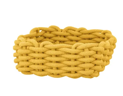 Produktbild von SCHÖNER WOHNEN-Kollektion Badkorb Mod. Melara M, Senfgelb, aus Baumwolle Rope