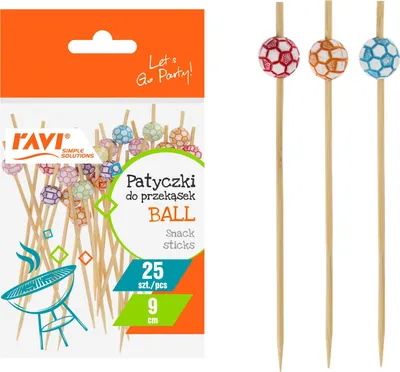 Obrázek produktu pro Hůlky Ravi 9 cm 25 ks dřevo