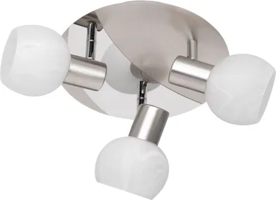 Productafbeelding van Plafondlamp spots Antibes 3-lichts nikkel mat