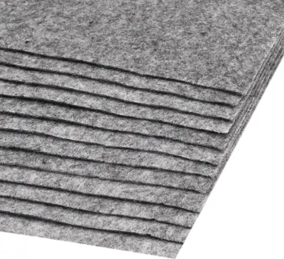 Produktbild von 12 Bastelfilz Bögen DIN A4, ca. 2mm, 300g/m² bunter Mix Filz zum Basteln, Farbe:Farbmix 2