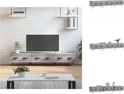 Immagine prodotto di vidaXL mobile TV grigio Sonoma 150x36x30 cm in legno - Mobili TV