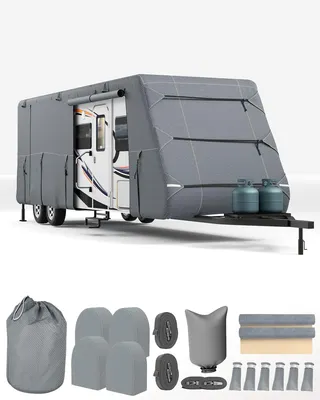 Produktbild von Garvee Wohnwagen Abdeckung, Wohnwagen Schutzhülle, Wohnmobil Schutzhülle, Wohnwa