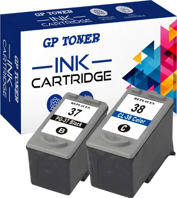 A box of GP Toner ink cartridges with two cartridges shown in front.