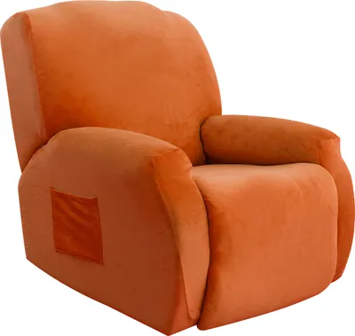 Obrázek produktu pro Topchances Velvet Recliner Chair Cover, Stretch Recliner Chair Cover, Elastický kryt pro TV křeslo Recliner Chair (Orange)