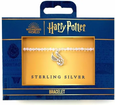Productafbeelding van Harry Potter armband met zilveren bedel - Zlatonka (wit)