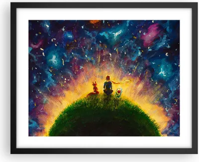 Produktbild von Gerahmtes Poster - Schwarzer Rahmen - Mann Natur - 50x40 cm - Wand Bild - Wanddeko - Wandbilder - Kunstposter - Wandposter - Bilderrahmen - Bilder - Kunstdruck - Wandbild - P2BAA50x40-3510