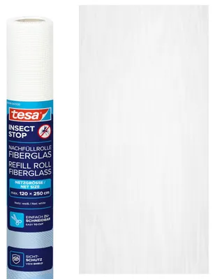 Produktbild von tesa Insektenschutz-Gitter COMFORT Ersatzrolle 120 x 250 cm weiß