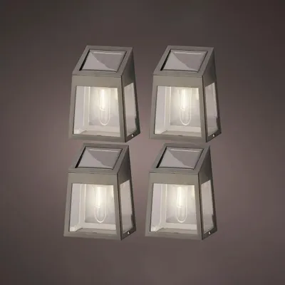Image de Set 4 Appliques Solaires Lumineo éclairage Extérieur Autonome - Lumineo