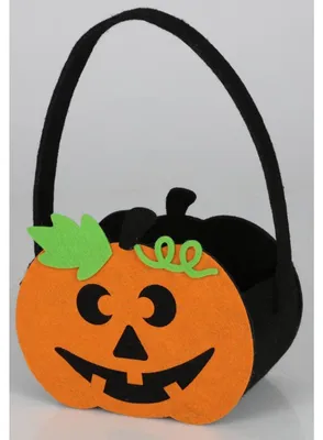 Produktbild von BURI Filztasche Halloween Kürbis Geist Süßigkeiten Kinder Dekoration Einkaufs