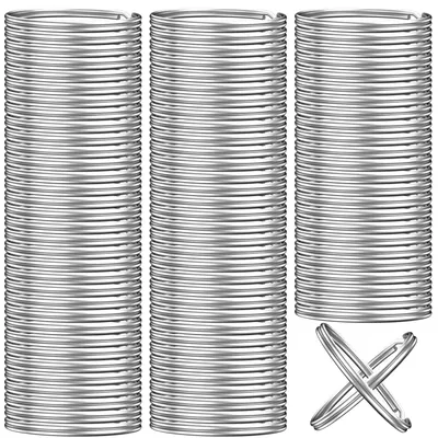 Imagen del producto de Llaveros redondos, de 25 mm de diámetro, paquete de 200 unidades, para llaveros