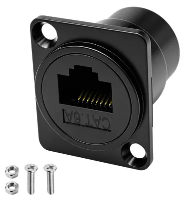 D-type RJ45 CAT6A Panel-Mount-Adapter Kuppler