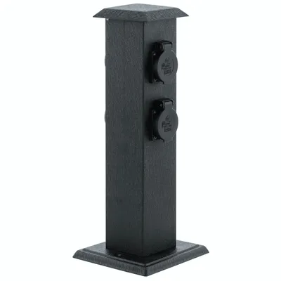 Immagine prodotto di Eglo 93426 PARK 4 prese a colonna 110x110mm nero IP44