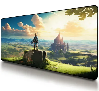 Image de Tapis de souris de jeu VNDL Zelda XXL, extra large, antidérapant, avec repose-poignet