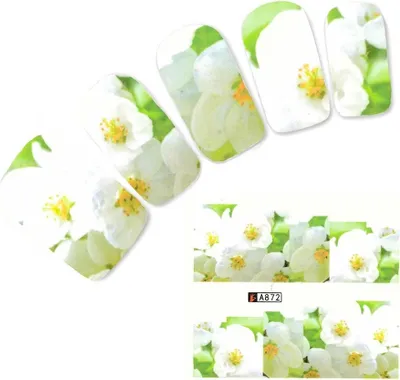 Produktbild von Tattoo Nail Art Blumen Aufkleber Nagel Sticker