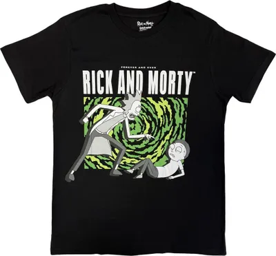 Image de Rick And Morty - T-shirt Homme/Femme Unie RO15109 (S) (Noir)