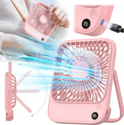Obrázok produktu pre USB ventilátor Tichý mini stolný ventilátor s chladením 5000 mAh TOPK K65