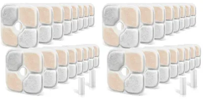 Produktbild von Ersatzfilter für Katzenbrunnen 18 Stück Dreifachfiltration mit Harz und Aktivkohle für Catit Pixi Trinkbrunnen