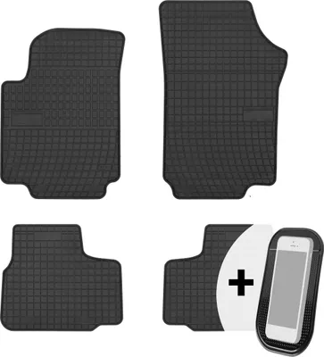 Produktbild von Gummimatten Auto Fußmatten Automatten Passgenau 4-teilig Set - passend für VW Up Seat Mii Skoda Citigo ab 2011