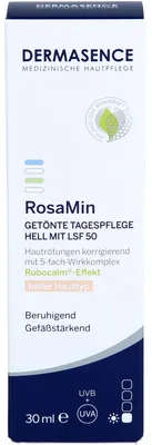 Image de Dermasence Rosamin soin de jour teinté clair SPF 50 30 ml