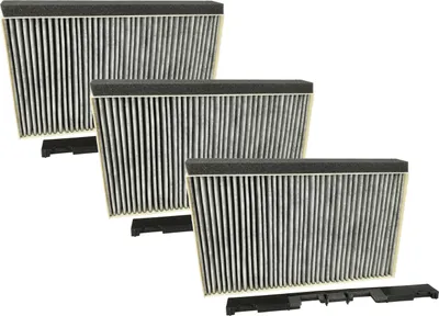 Produktbild von vhbw 3x Aktivkohlefilter kompatibel mit Siemens LZ52850/01, LZ53450/01, LZ52450/01, LZ52451/01, LZ53451/01, LZ53850/01 Dunstabzugshaube