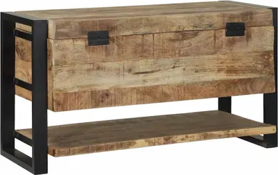 Produktbild von Aufbewahrungsbox Braun 80 x 35 x 45 cm Massivholz Mango