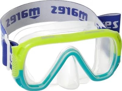 Zdjęcie produktu dla Mares Aquazone Keewee Jr, maska do snorkelingu dla chłopców i dzieci - unisex, limonka/mięta
