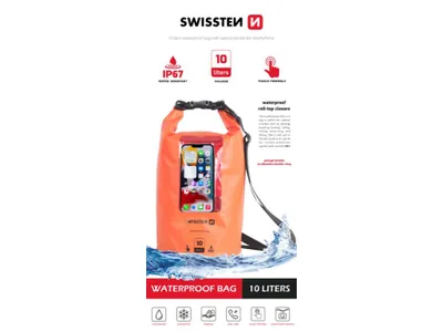 Produktbild von SWISSTEN Waterproof Wasserfestes Gehäuse 10 L Orange 32900820