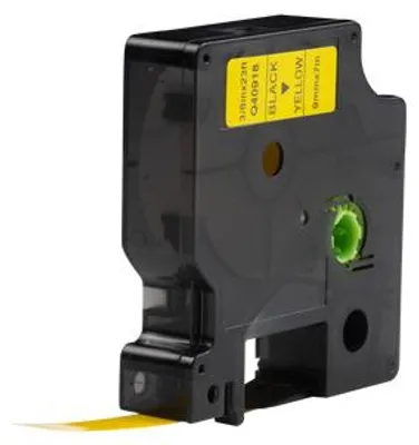Produktbild von Dymo D1 kompatibles 40918 (S0720730) Band, schwarz auf gelb, 9 mm x 7 m