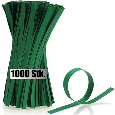 Produktbild von com-four® 1000x Papierbindestreifen - Bindedrähte mit 2-fach Drahtkern - 20 cm