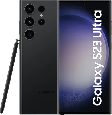 Produktbild von Samsung Galaxy S23 Ultra Unlocked Android Smartphone 256GB Phantom Black, Non-EU