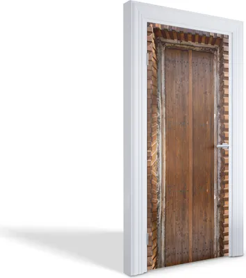 Produktbild von Selbstklebende Türfolien Kreativ Türtapeten Wandsticker - Holztür - 95 x 205 cm