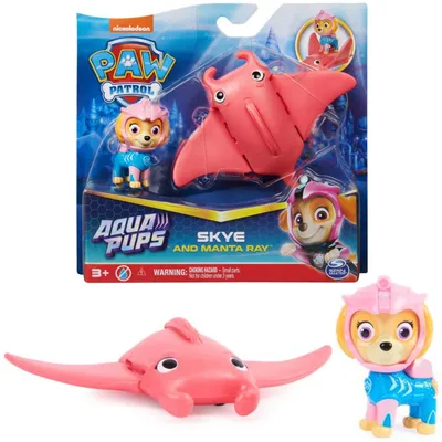 Immagine prodotto di Spin Master, Paw Patrol Aqua Pups Set figura Skye e rana pescatrice