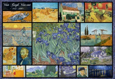 Image de Grafika Puzzle Vincent Van Gogh Collage - Puzzle de 1000 pièces