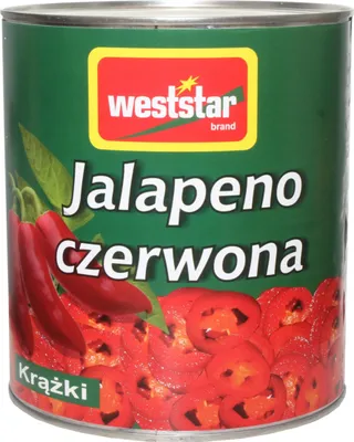 Obrázok produktu pre Papryka Jalapeno czerwona krojona 680 g