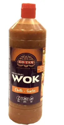Produktbild von GoTan Original Wok Chilli-Garlic Sauce 1000ml Flasche (Chili-Knoblauch-Sauce)