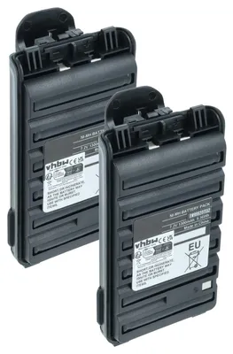 Produktbild von vhbw 2x Akku kompatibel mit Icom IC-F3102D, IC-F3103D, IC-F3002, IC-F3001, IC-F3101D, IC-F3003 Funkgerät, Walkie Talkie (1300 mAh, 7,2 V, NiMH)