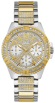 Produktbild von Guess W1156L5 Damen-Armbanduhr, Edelstahl-Gehäuse, Metall-Armband