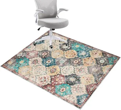 Produktbild von Famanu Bodenschutzmatte für harte Böden und Teppich, 150 x 120 cm, antislip, rechteckig