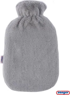 Produktbild von Sänger Wärmflasche 2,0 L mit Plüschbezug Super Soft Grau