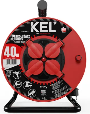 Produktbild von Kabeltrommel 40m 4× 230 V Schuko 3×2,5 H05RR-F Professional Line