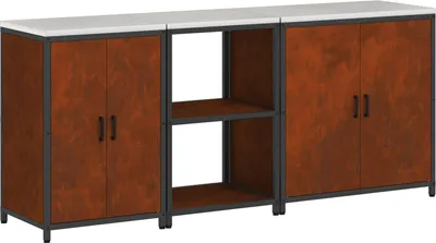 Obrázok produktu pre Kuchynský úložný set HATTEM 3 pcs Hrdzavý Oceľ