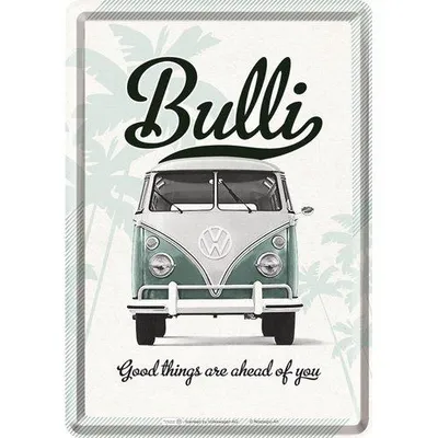 Zdjęcie produktu dla Nostalgic-Art - Blaszana pocztówka - Volkswagen - VW Bulli - Good Things Are Ahead of You
